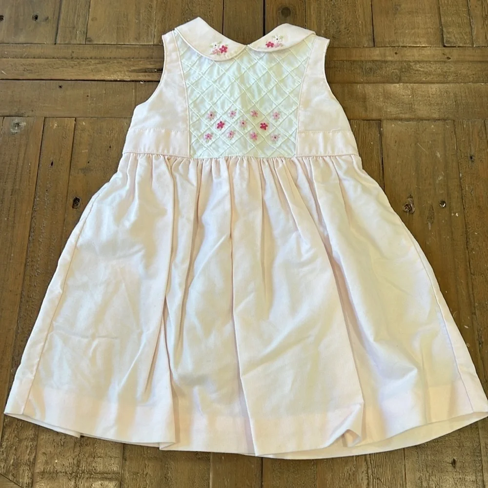 Gymboree vintage pink smocked dress